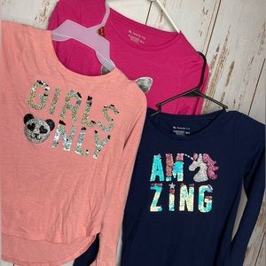 Long sleeve 3 shirts 10/12 kid